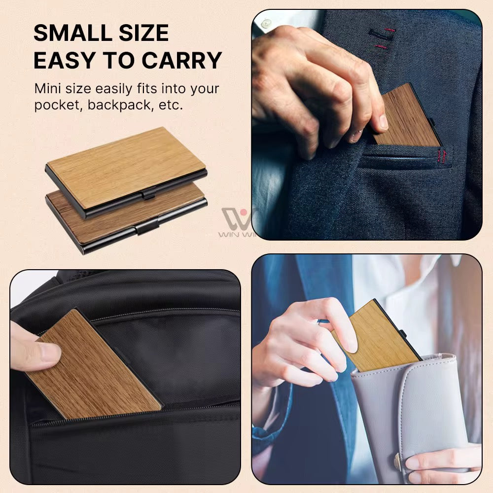 Pack Carte de Visite Premium + Porte-Cartes Personnalisé
