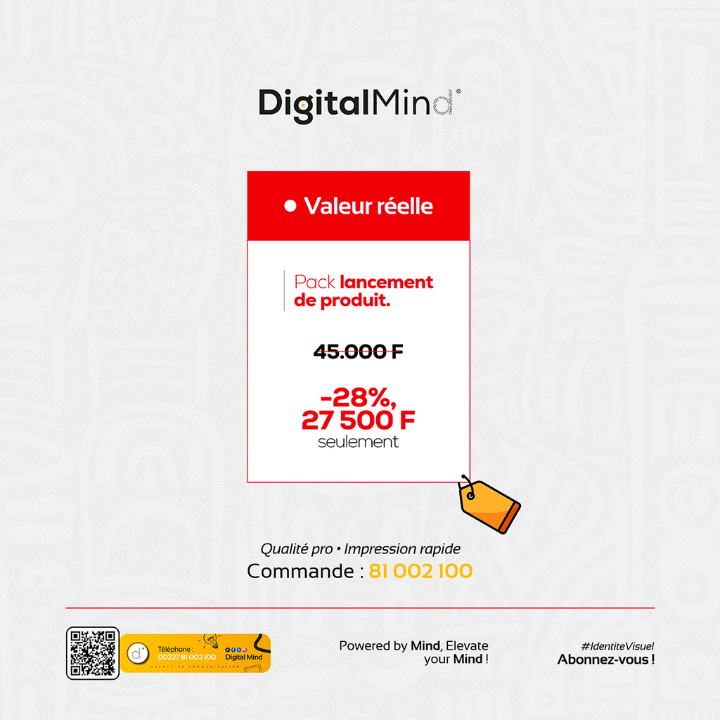 Pack Lancement de Produit – Logo + 300 Étiquettes + 20 Affiches